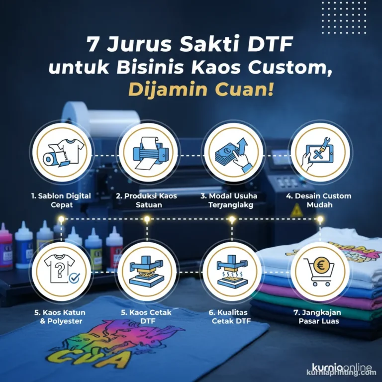 DTF untuk bisnis kaos custom Bekasi - Kurnia Printing