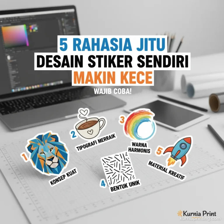 Desain Stiker Sendiri Bekasi - Kurnia Printing