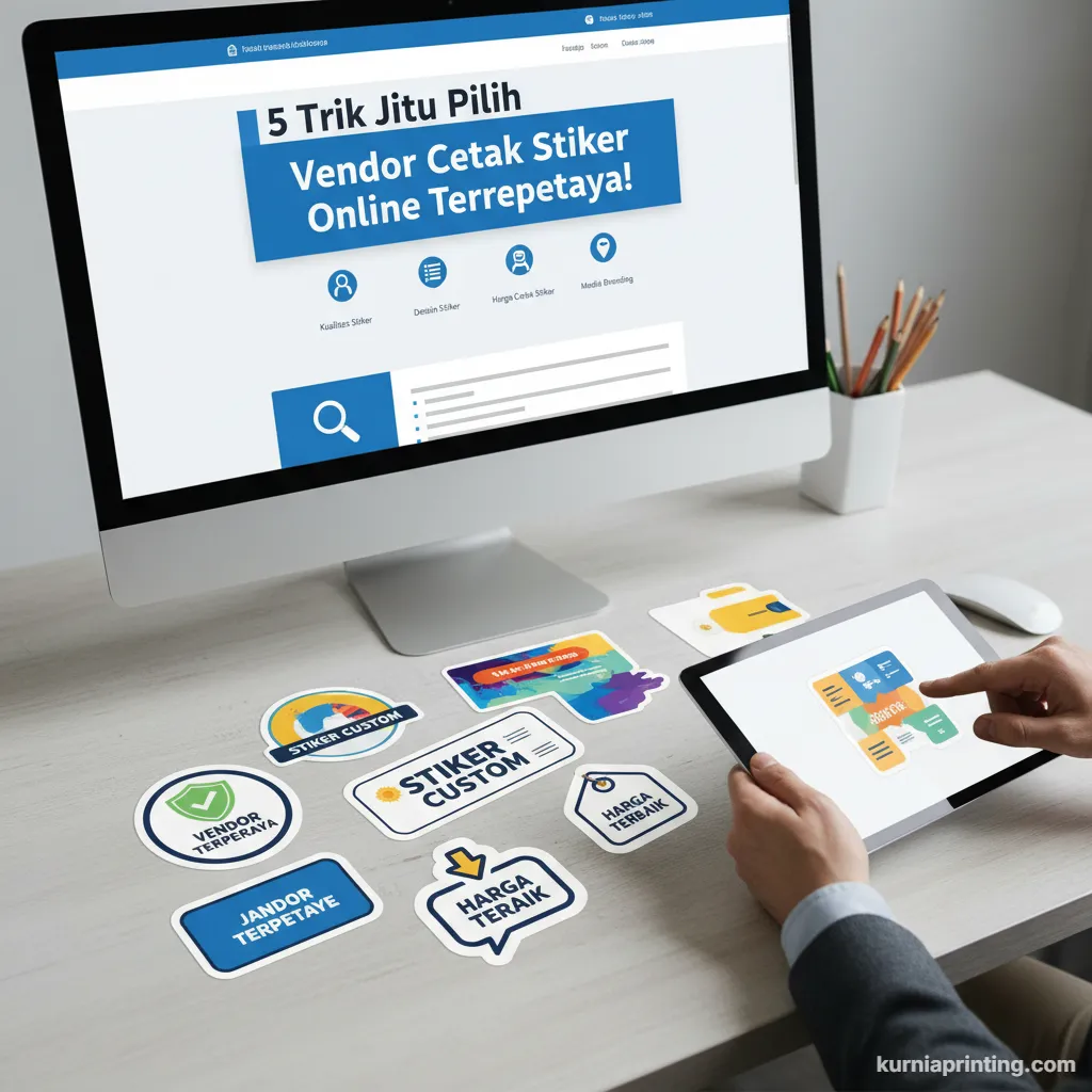 Vendor Cetak Stiker Online Terpercaya Bekasi - Kurnia Printing