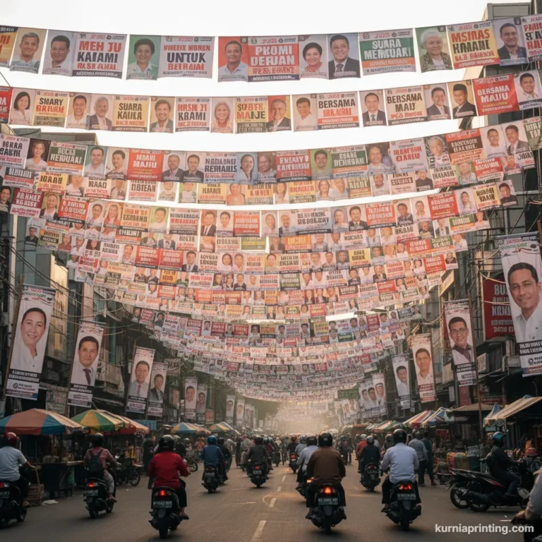 cetak banner caleg termurah bekasi - kurnia printing