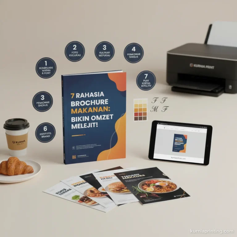 brosur makanan bekasi - kurnia printing