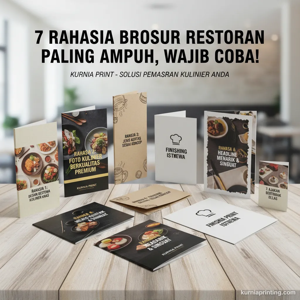 brosur restoran bekasi - kurnia printing