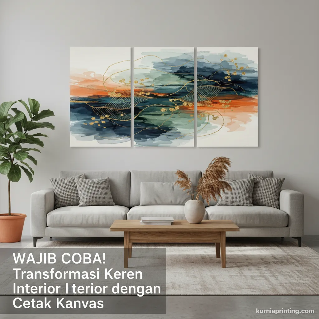 Wajib Coba! Transformasi Keren Interior dengan Cetak Kanvas 2 cetak kanvas
