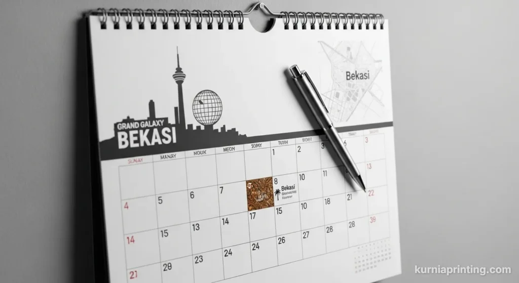kalender dinding custom bekasi - kurnia printing