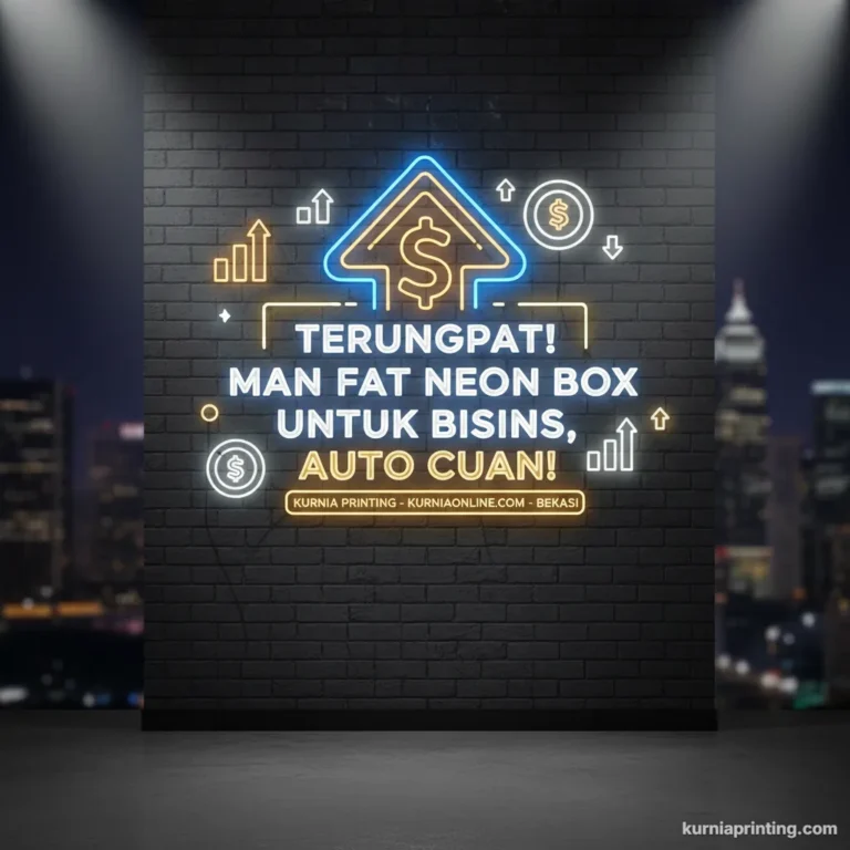 manfaat neon box untuk bisnis bisnis - kurnia printing