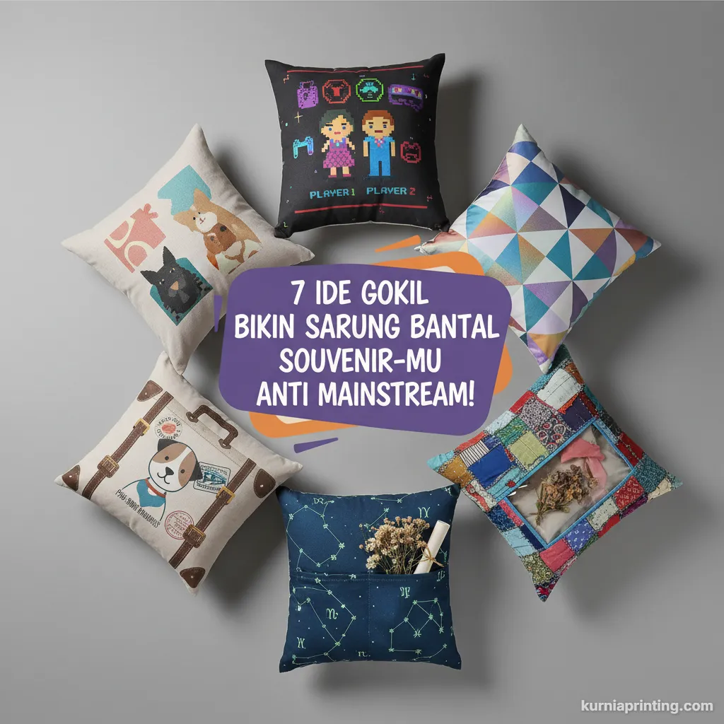 sarung bantal souvenir bekasi - kurnia printing