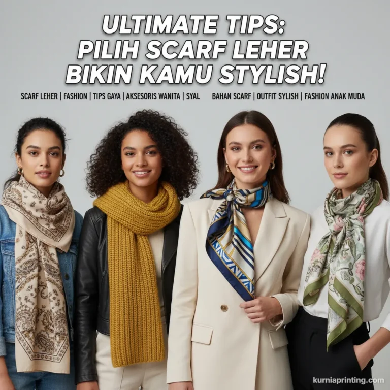 scarf leher bekasi - kurnia printing