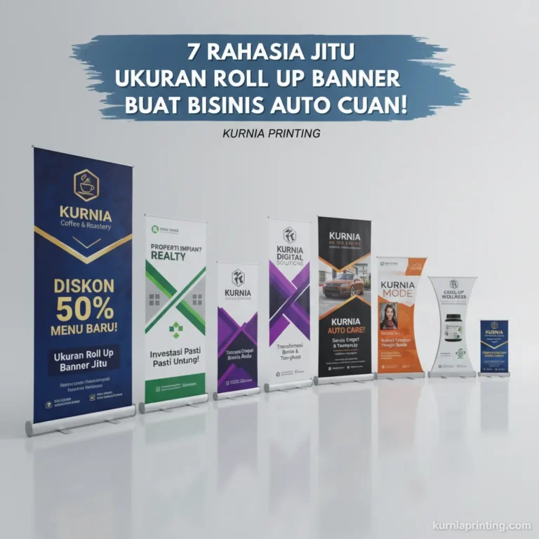 ukuran roll up banner bekasi - kurnia printing