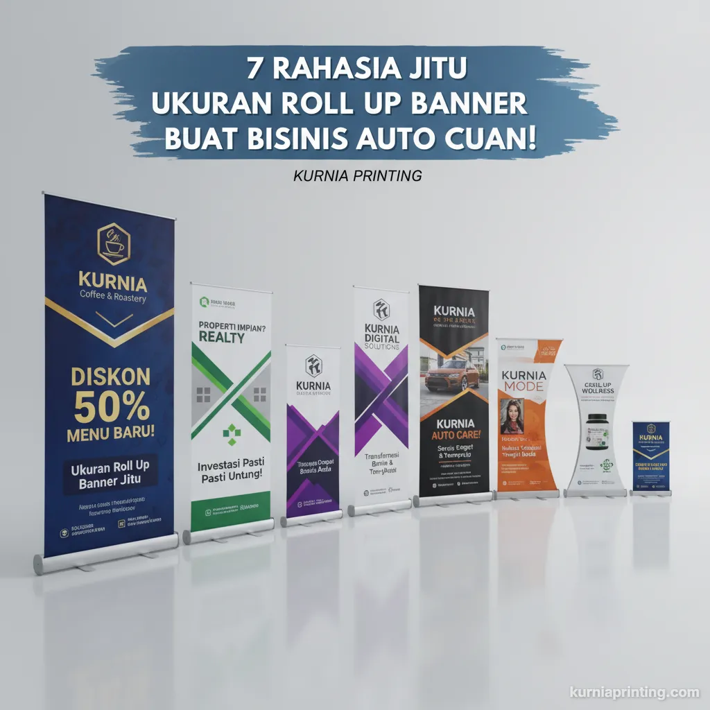 7 Rahasia Jitu Ukuran Roll Up Banner Buat Bisnis Auto Cuan! 2 ukuran roll up banner bekasi - kurnia printing
