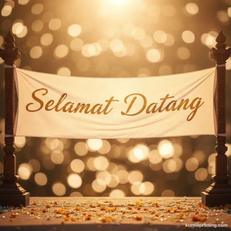 cetak banner selamat datang bekasi - kurnia printing