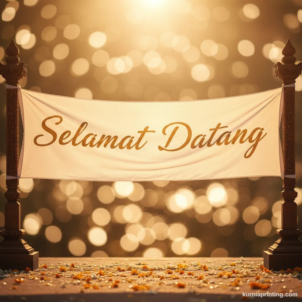 cetak banner selamat datang bekasi - kurnia printing