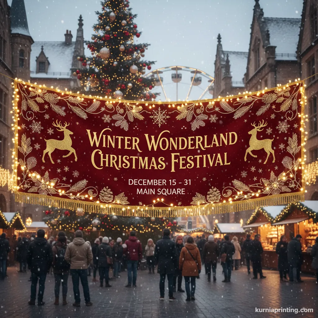 cetak spanduk festival natal bekasi - kurnia printing