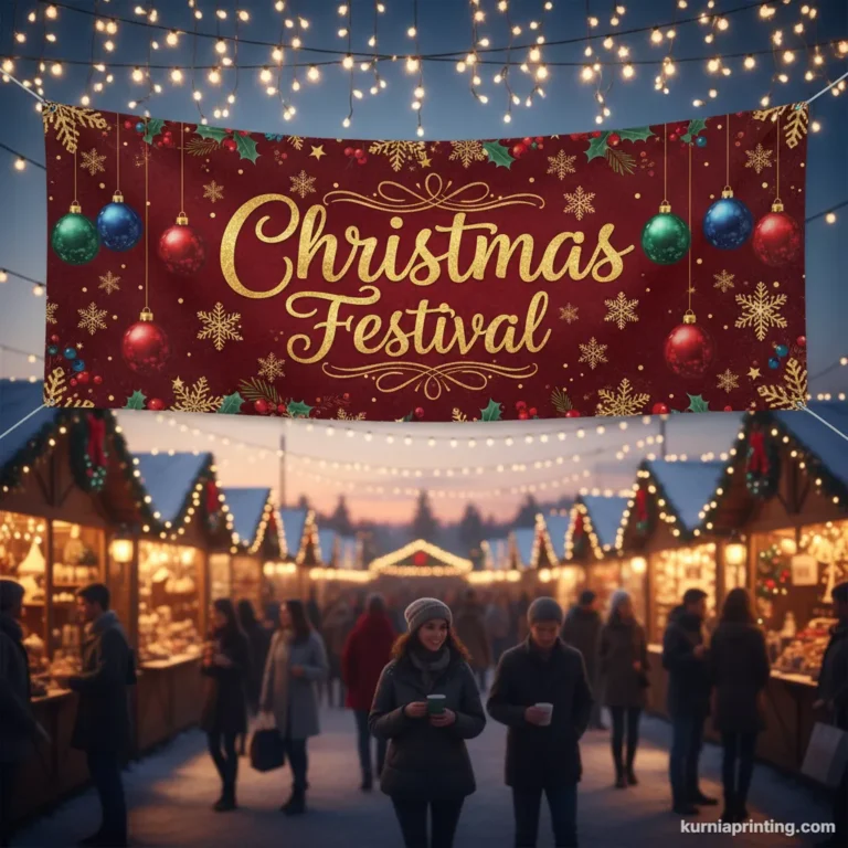 cetak spanduk festival natal bekasi - kurnia printing