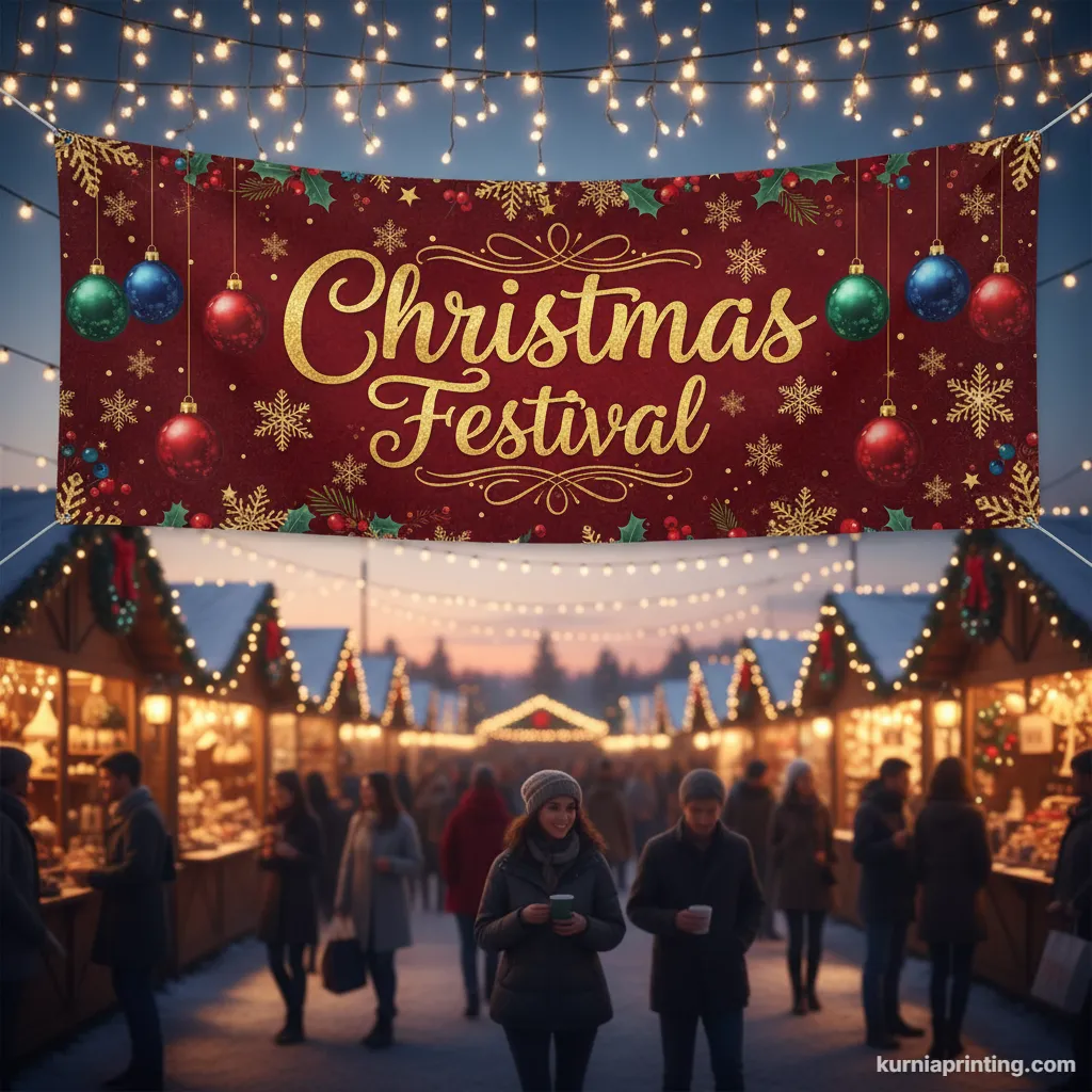 cetak spanduk festival natal bekasi - kurnia printing
