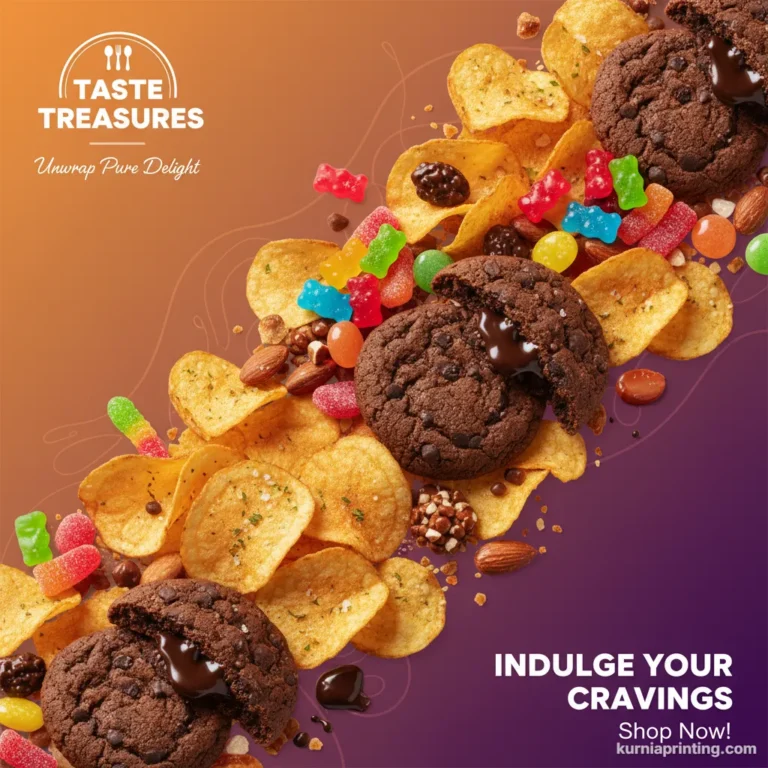 cetak spanduk makanan ringan bekasi - kurnia printing