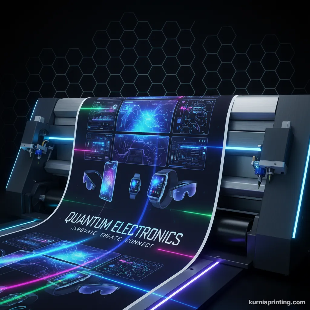 cetak spanduk toko elektronik bekasi - kurnia printing