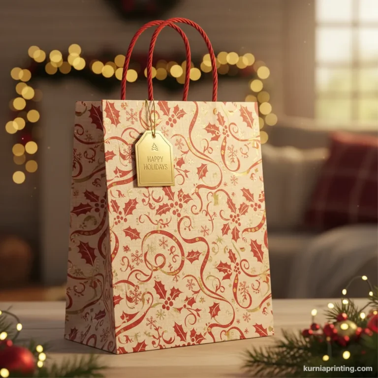 Goodie bag paper bag Natal custom bekasi - kurnia printing