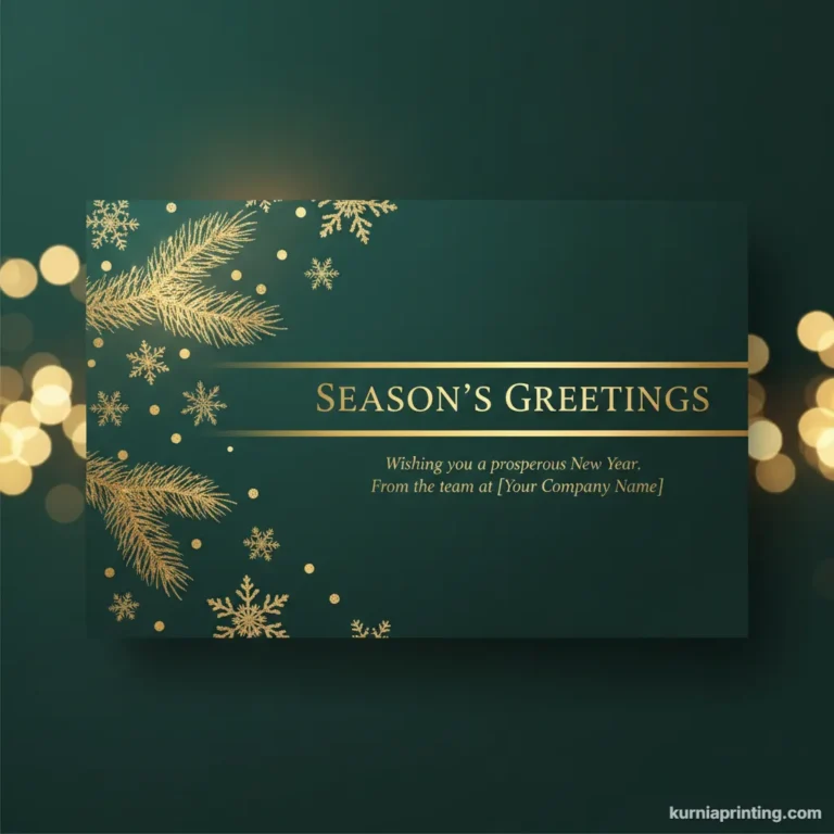 Kartu ucapan Natal untuk klien bisnis bekasi - kurnia printing